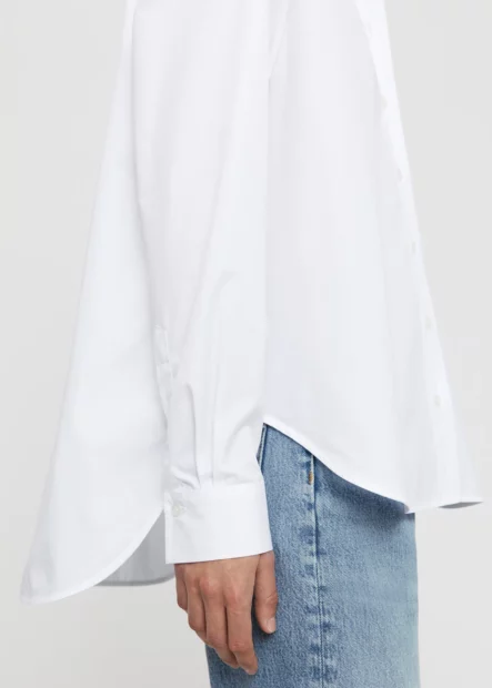 Signature cotton shirt white