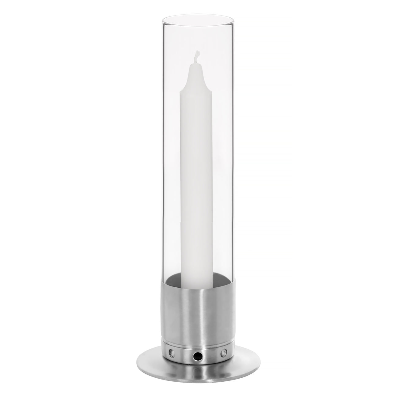 Hurricane Candle Holder | Brushed Steel - Crush Concept